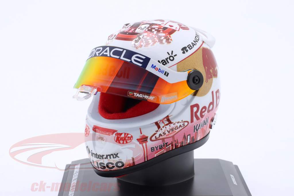 S. Perez Red Bull Racing #11 3e Las Vegas GP formule 1 2023 helm 1:4 Schuberth