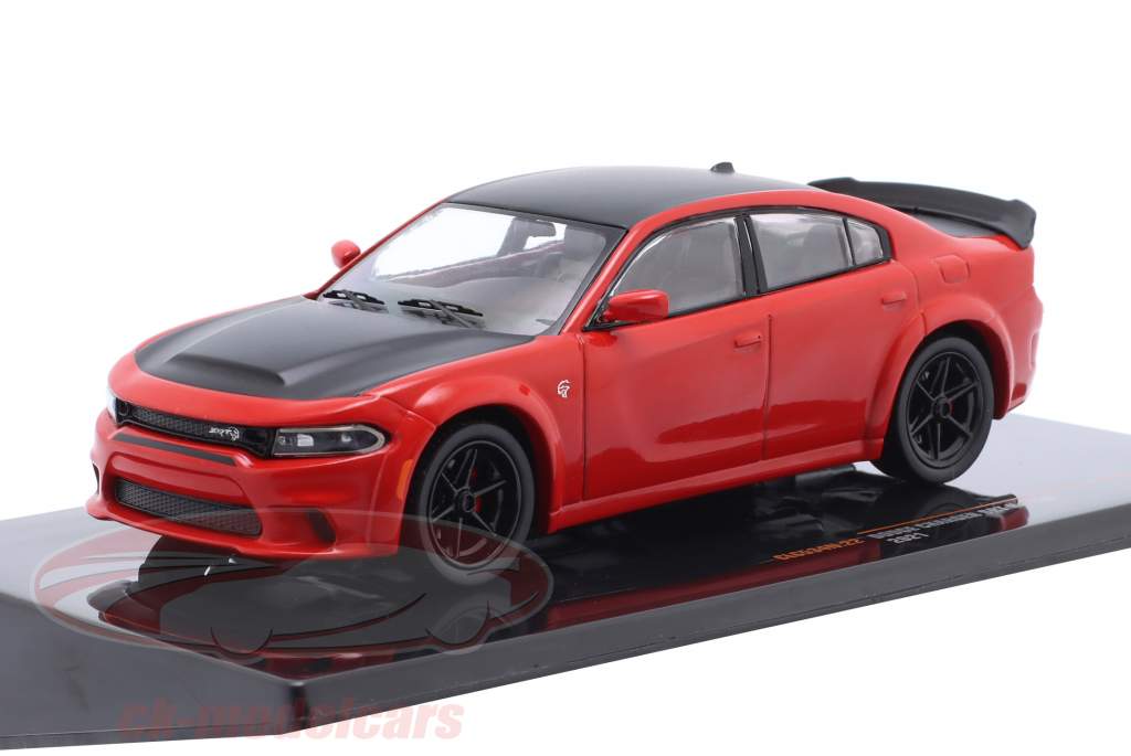 Dodge Charger SRT Hellcat Anno di costruzione 2021 rosso / nero 1:43 Ixo