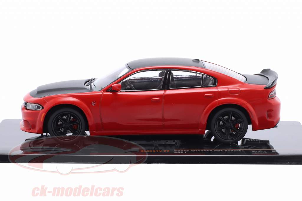 Dodge Charger SRT Hellcat Año de construcción 2021 rojo / negro 1:43 Ixo