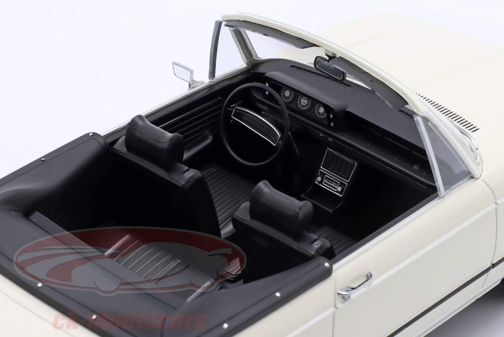 BMW 1600-2 Cabriolet year 1968 white 1:18 KK-Scale