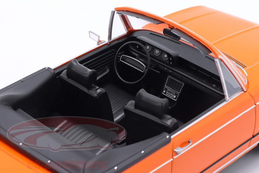 BMW 1600-2 Cabriolet Baujahr 1968 orange 1:18 KK-Scale