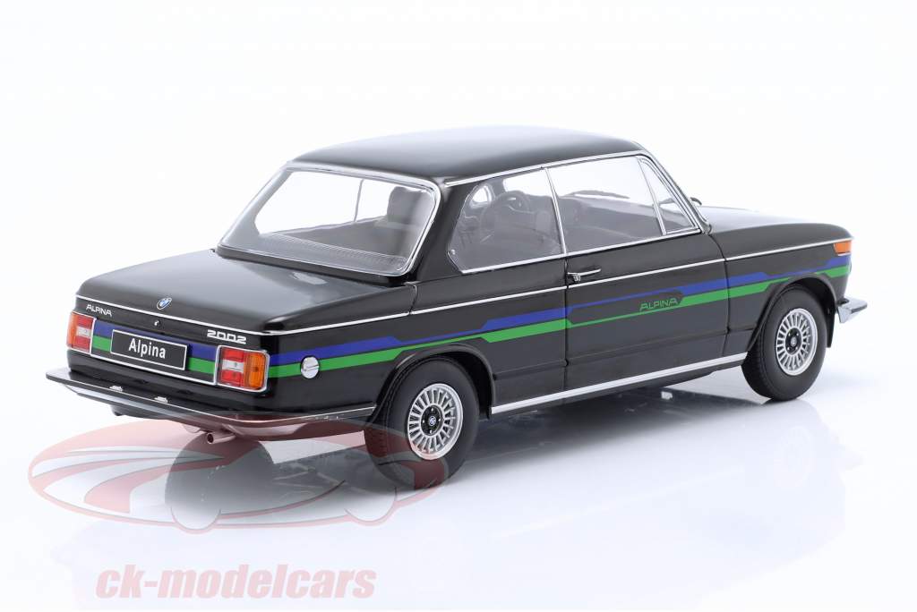 BMW 2002 Alpina Bouwjaar 1974 zwart 1:18 KK-Scale