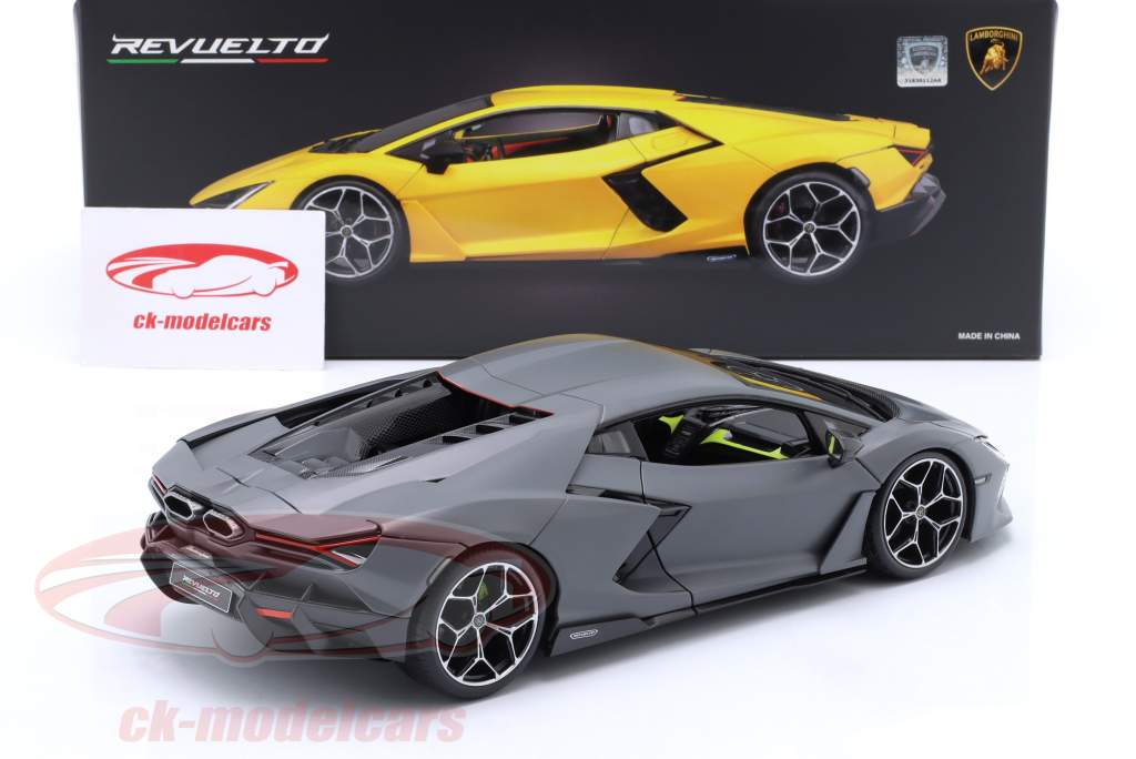 Lamborghini Revuelto Hybrid year 2023 Gray 1:18 Maisto