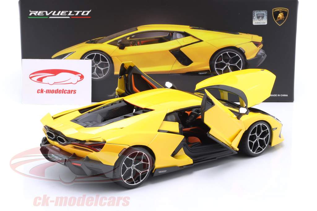 Lamborghini Revuelto Hybrid Ano de construção 2023 amarelo 1:18 Maisto