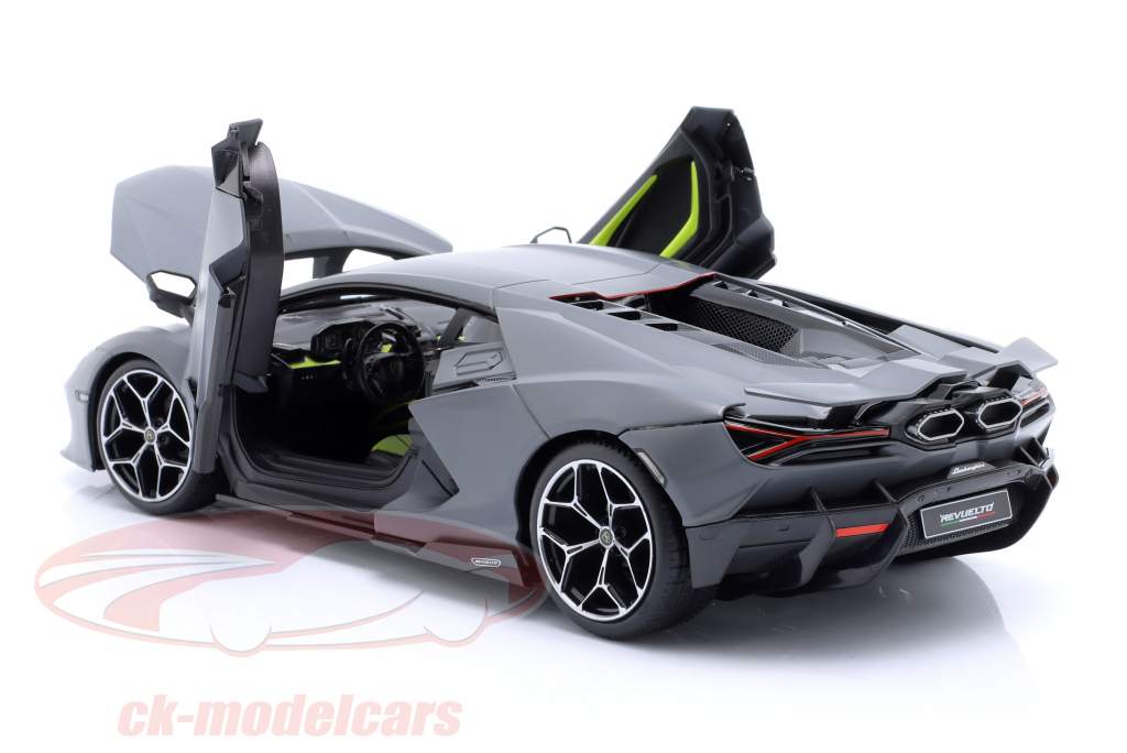 Lamborghini Revuelto Hybrid Année de construction 2023 Gris 1:18 Maisto