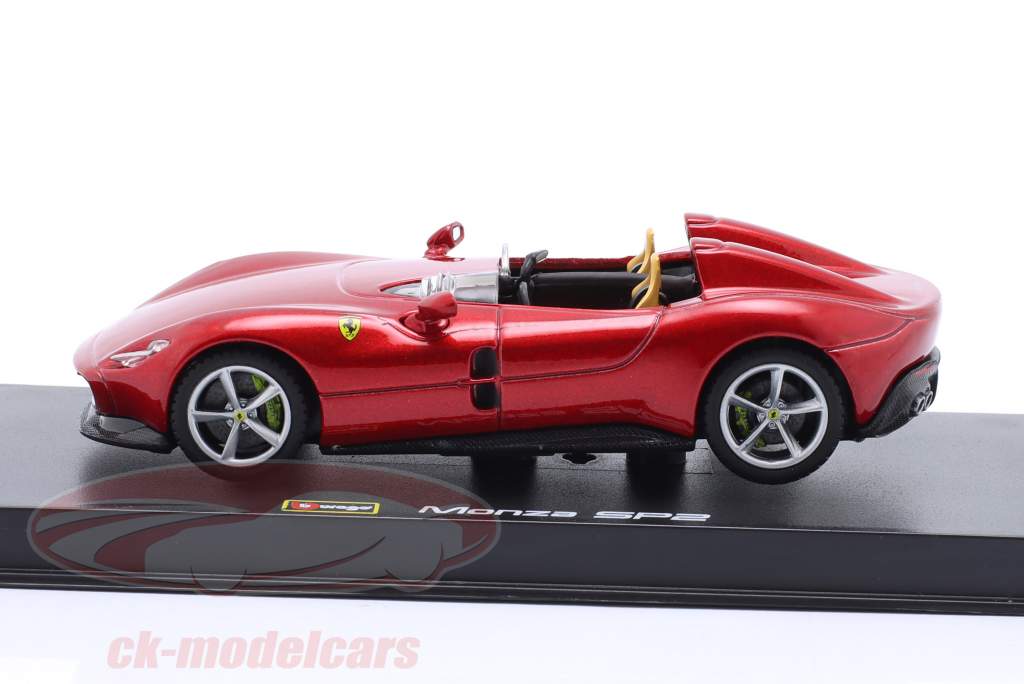 Ferrari Monza SP2 Année de construction 2018 rouge 1:43 Bburago