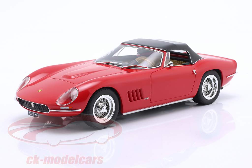 Ferrari 250 GT Nembo Spider Zachte bovenkant Bouwjaar 1965 rood 1:18 MAXIMA