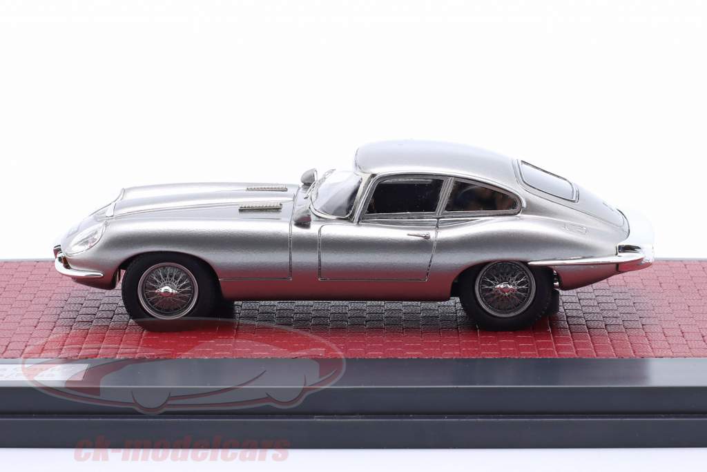 Jaguar E-Type Coombs Italsuisse Frua Coupe Byggeår 1966 sølv 1:43 Matrix