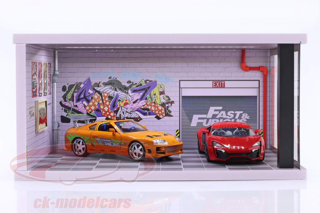 Kit diorama Officina riparazioni auto per Modellini di automobili nel scala 1:18 TOURING