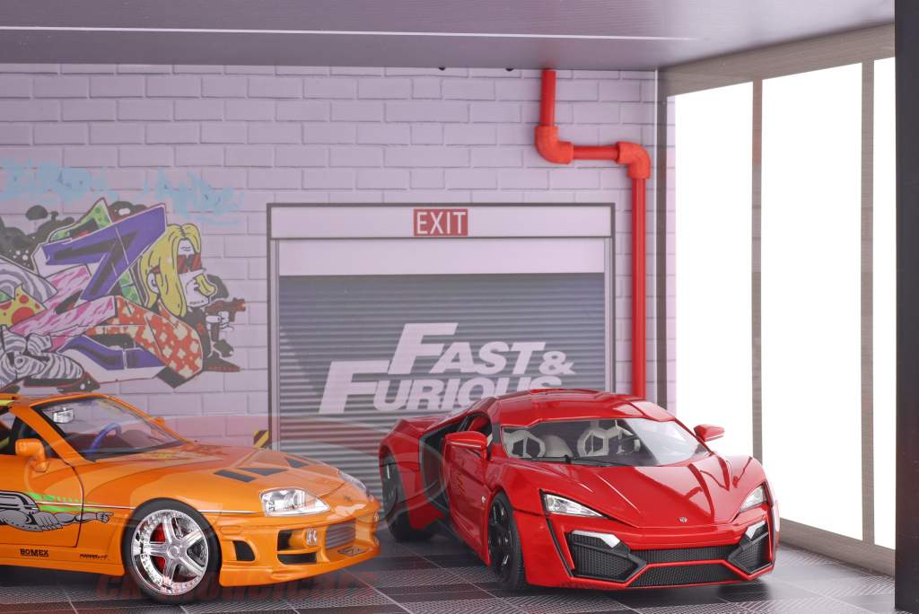 Kit diorama Officina riparazioni auto per Modellini di automobili nel scala 1:18 TOURING