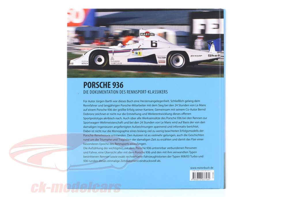 Buch: Porsche 936 Die Dokumentation des Rennsport Klassikers