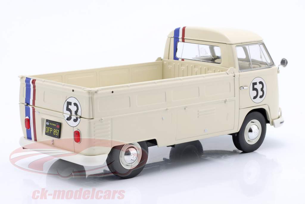 Volkswagen VW T1 Pick-Up Racer #53 建設年 1950 クリーム 白 1:18 Solido