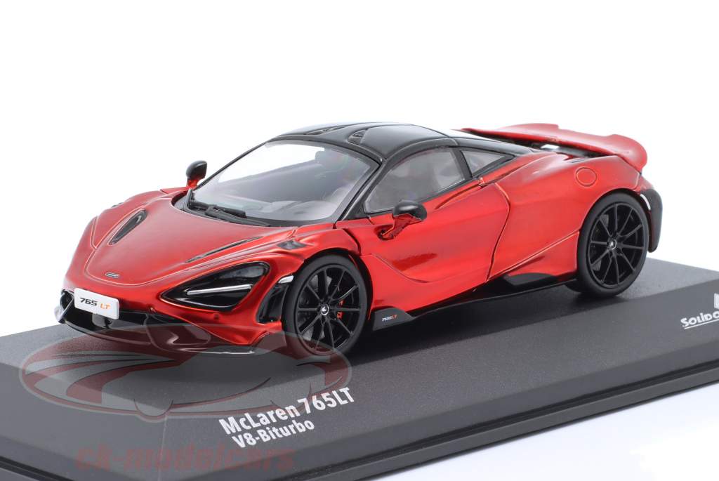 McLaren 765 LT V8 Biturbo 建設年 2020 火山の赤 1:43 Solido
