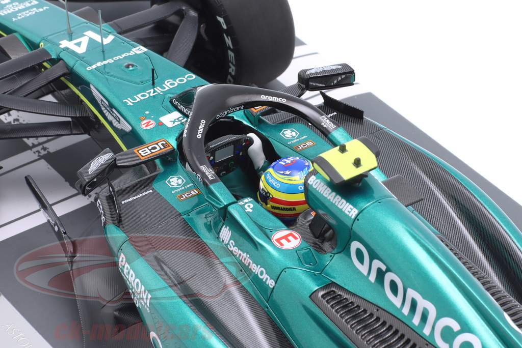 F. Alonso Aston Martin AMR23 #14 3° Bahrein GP formula 1 2023 1:18 Minichamps