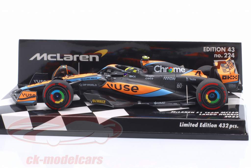 Lando Norris McLaren MCL60 #4 формула 1 2023 1:43 Minichamps