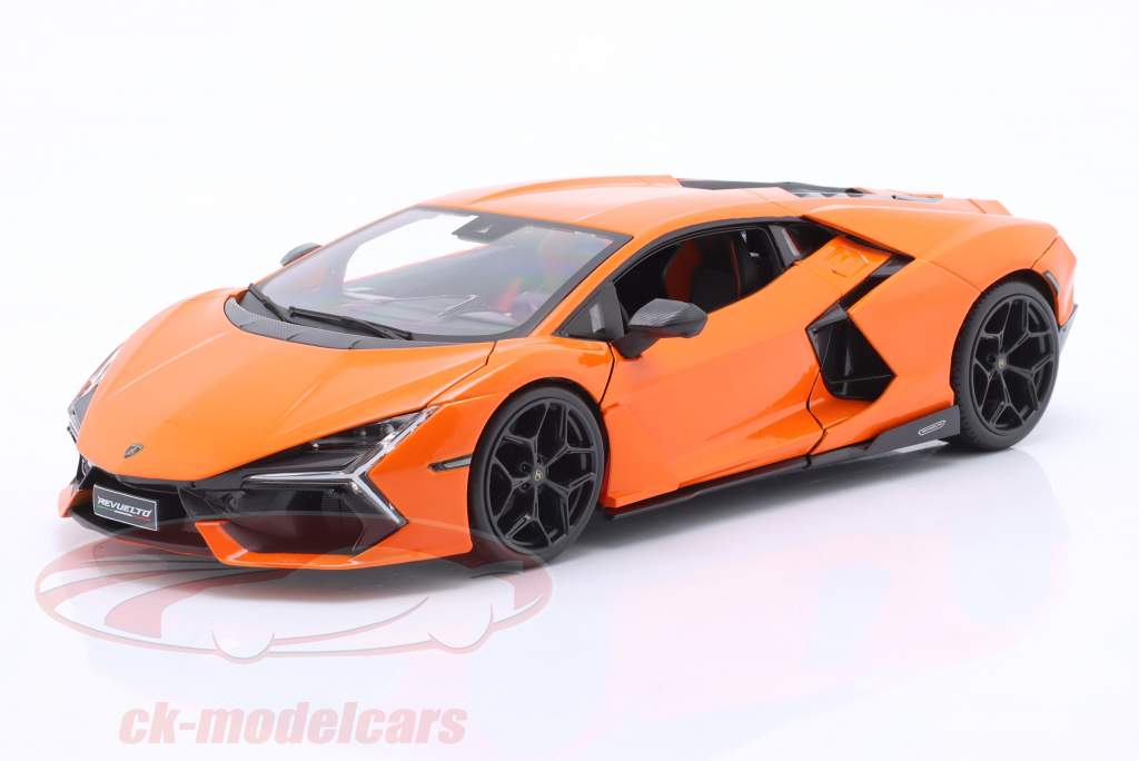 Lamborghini Revuelto Hybrid Bouwjaar 2023 oranje 1:18 Maisto