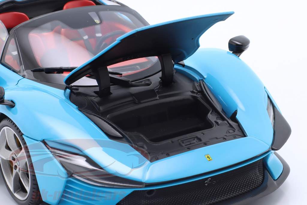 Ferrari Daytona SP3 Closed Top 2022 azul 1:18 Bburago Signature