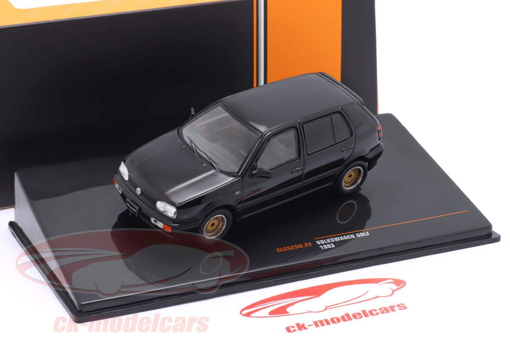 Ixo 1:43 Volkswagen VW Golf III Custom year 1993 black CLC525N.22 