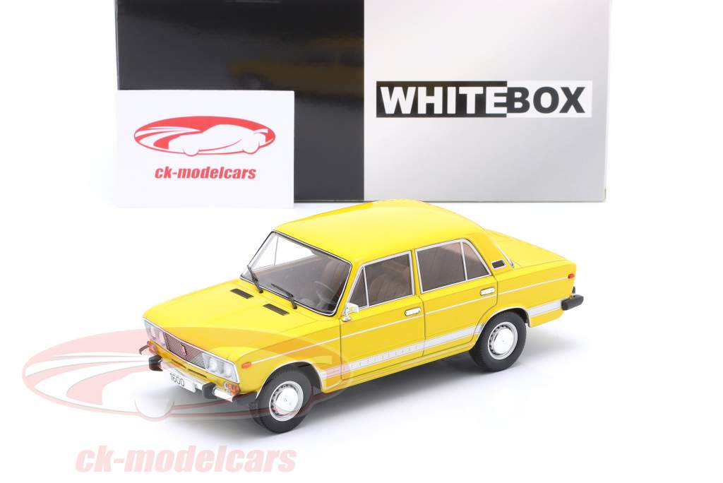 Lada 1600 LS Ano de construção 1976 amarelo 1:24 WhiteBox