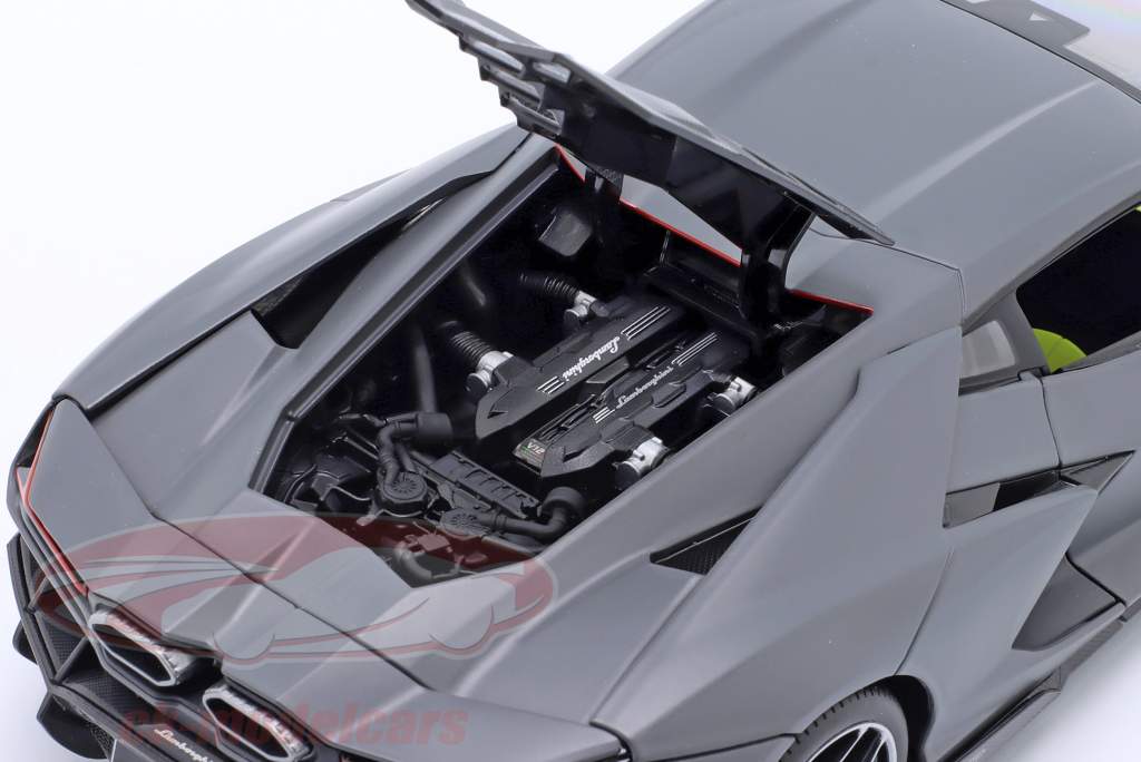Lamborghini Revuelto Hybrid Année de construction 2023 Gris 1:18 Maisto