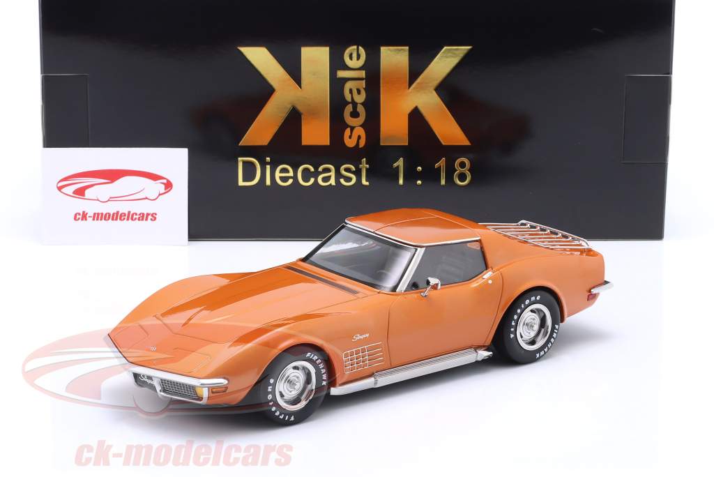 Chevrolet Corvette C3 Année de construction 1972 orange métallique 1:18 KK-Scale