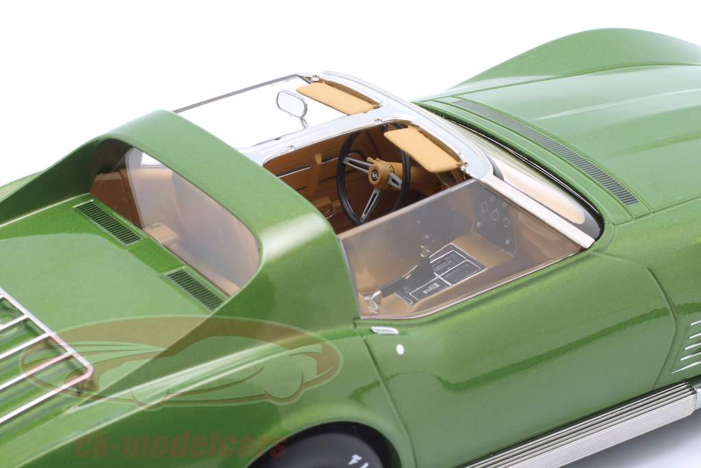 Chevrolet Corvette C3 Anno di costruzione 1972 verde metallico 1:18 KK-Scale