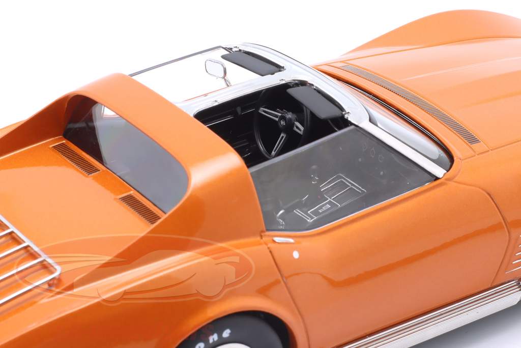 Chevrolet Corvette C3 建設年 1972 オレンジ メタリックな 1:18 KK-Scale