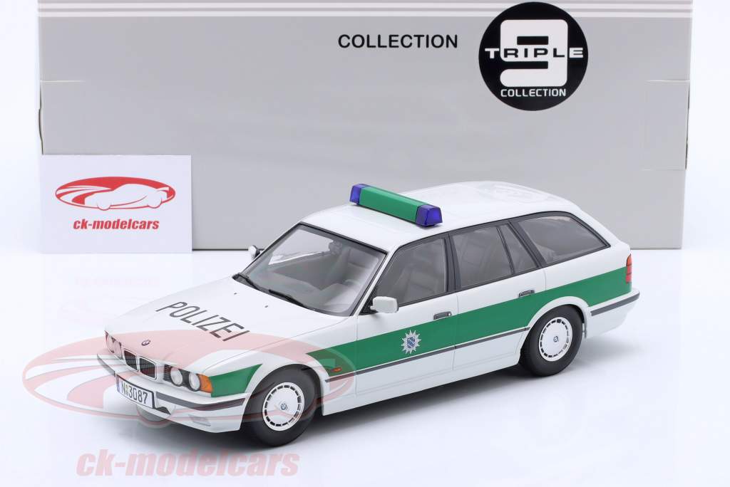 Triple9 1:18 BMW 5 series E34 Touring year 1996 police white 