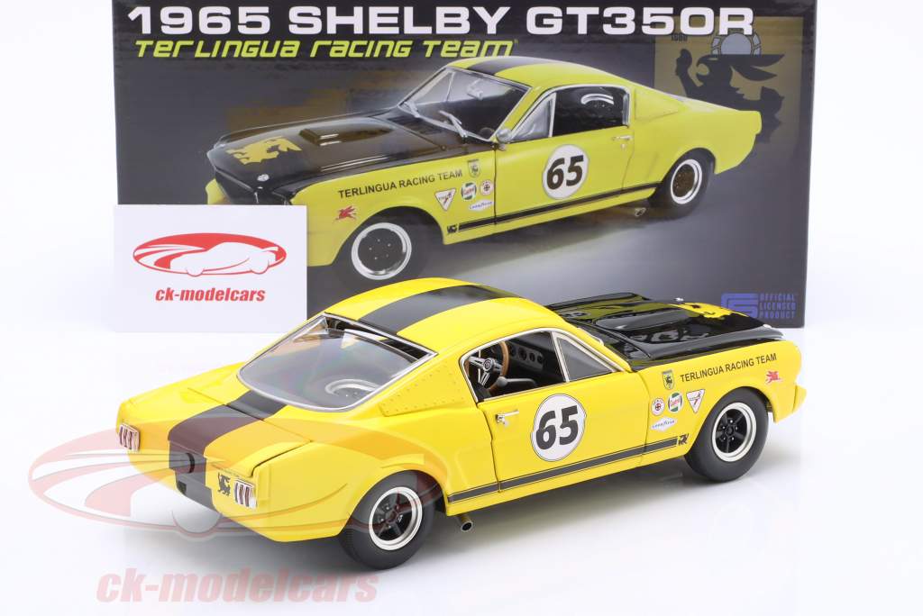 Shelby GT350R #65 Terlingua Tribute 1965 желтый/черный 1:18 GMP