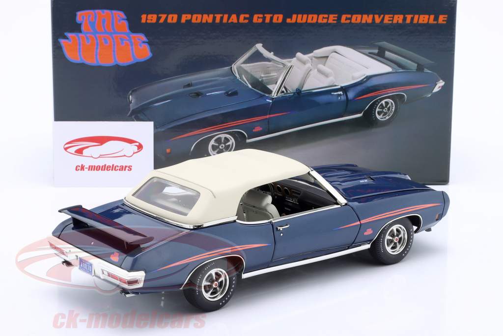 Pontiac GTO Judge Convertible anno 1970 blu 1:18 GMP