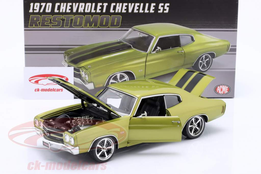 Chevrolet Chevelle SS Restomod 1970 vert / noir 1:18 GMP