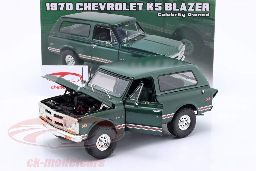 Chevrolet K5 Blazer Год постройки 1970 зеленый 1:18 GMP