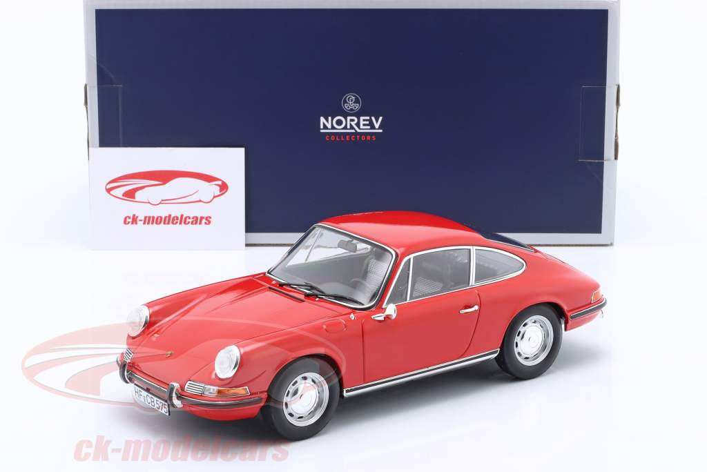 Norev 1:18 Porsche 911 L Coupe year 1968 polo red 187200 model car 