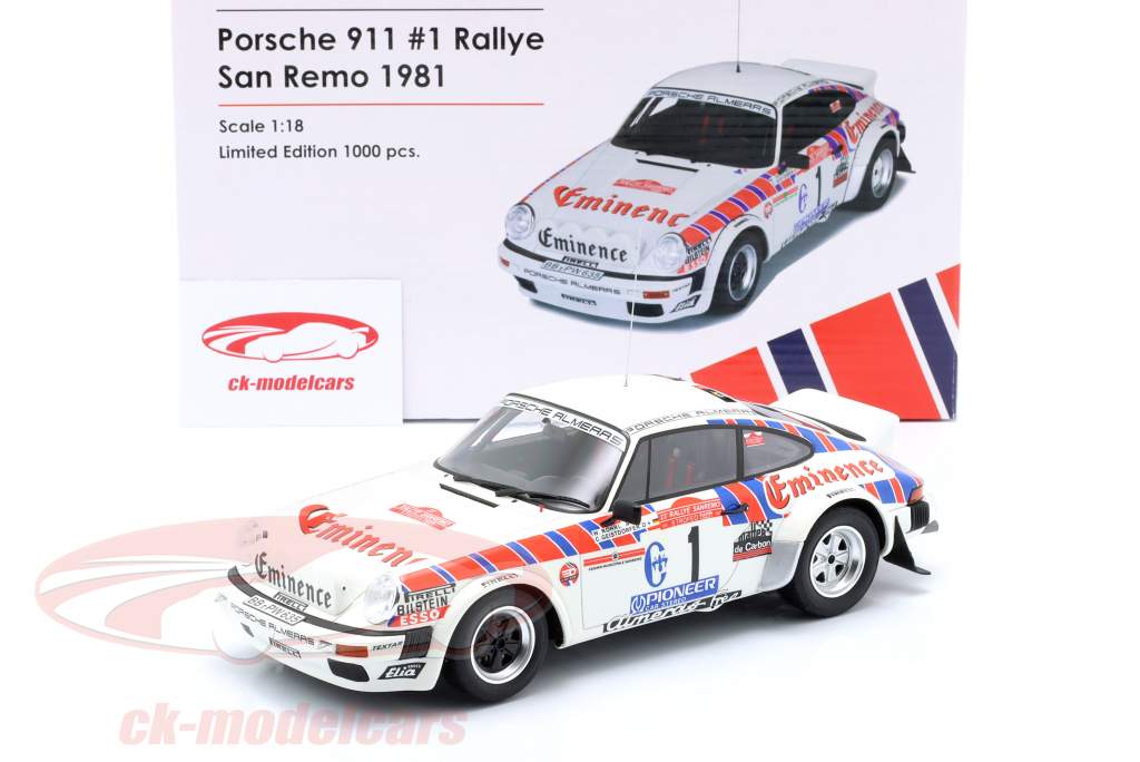 Porsche 911 SC Gr.4 #1 Rallye San Remo 1981 Röhrl, Geistdörfer 1:18 OttOmobile