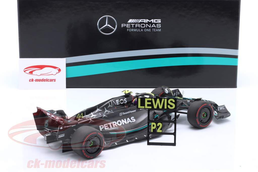 L. Hamilton Mercedes-AMG F1 W14 #44 2do Australia GP fórmula 1 2023 1:18 Minichamps