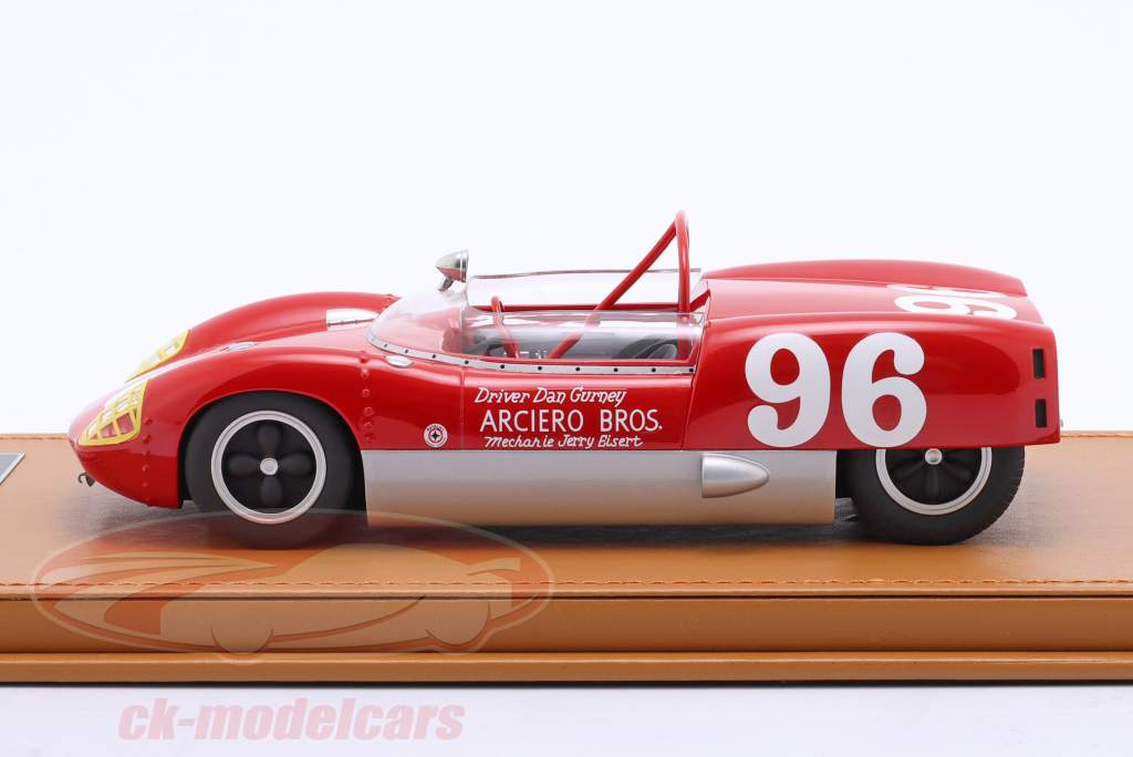 Lotus 19 #96 ganador 3h Daytona 1962 D. Gurney 1:18 Tecnomodel