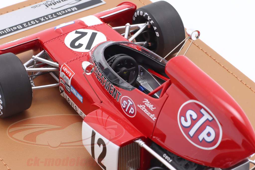 Niki Lauda March 721X #12 Belgio GP formula 1 1972 1:18 Tecnomodel