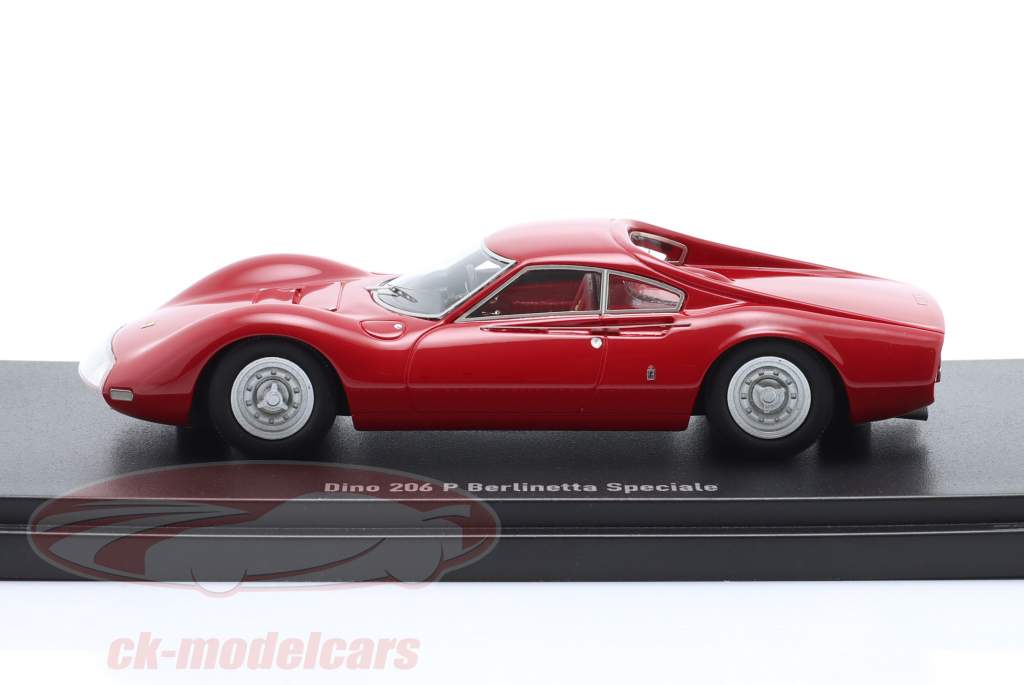 Ferrari Dino 206 P Berlinetta Speciale Byggeår 1965 rød 1:43 AutoCult