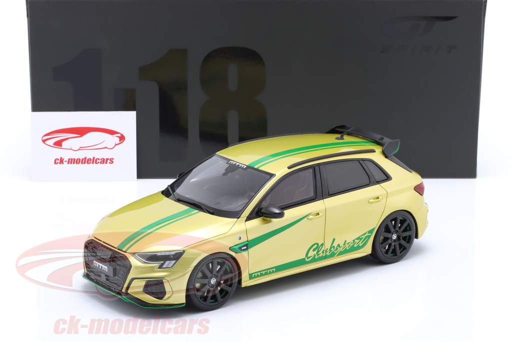 Audi S3 (Y8) MTM 建設年 2022 黄色 1:18 GT-Spirit
