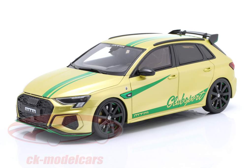 Audi S3 (Y8) MTM Byggeår 2022 gul 1:18 GT-Spirit