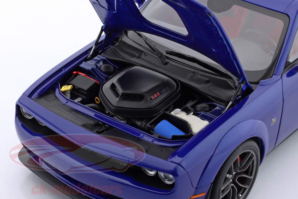 Dodge Challenger R/T Scat Pack Shaker Widebody 2022 indigo 蓝色的 1:18 AUTOart