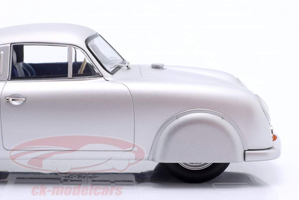 Porsche 356 SL Plain Body Version 1951 argento (closed wheels) 1:18 WERK83