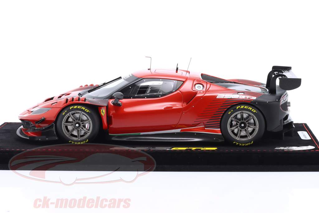 Ferrari 296 GT3 Ano de construção 2022 corsa vermelho 1:18 BBR