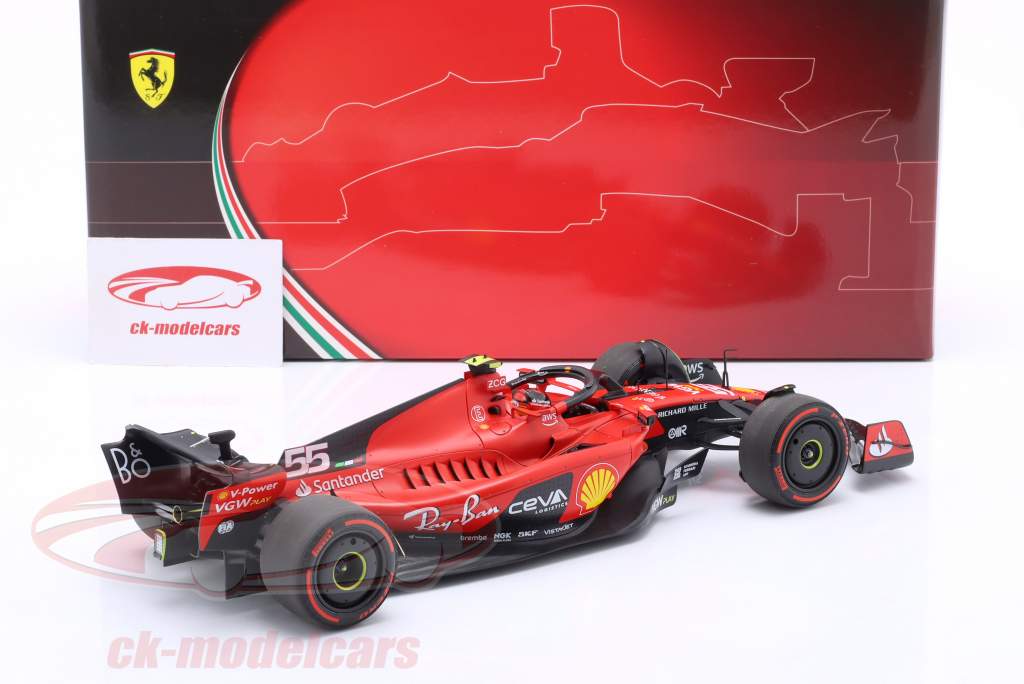 Carlos Sainz jr. Ferrari SF-23 #55 4th Bahrain GP formel 1 2023 1:18 BBR