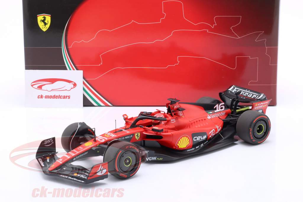 Charles Leclerc Ferrari SF-23 #16 Bahréin GP fórmula 1 2023 1:18 BBR