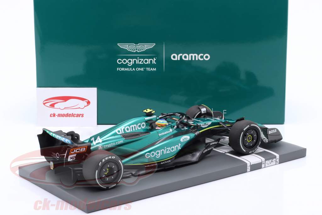 F. Alonso Aston Martin AMR23 #14 3ème Arabie Saoudite GP formule 1 2023 1:18 Minichamps