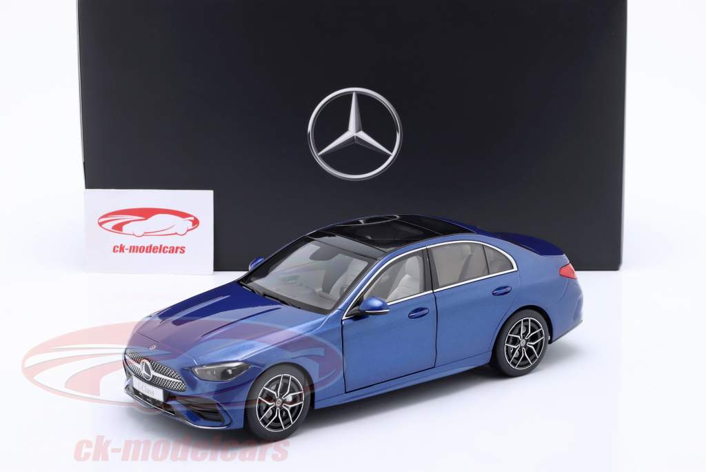 Mercedes-Benz C-klasse (W206) Bouwjaar 2021 spectraal blauw 1:18 NZG