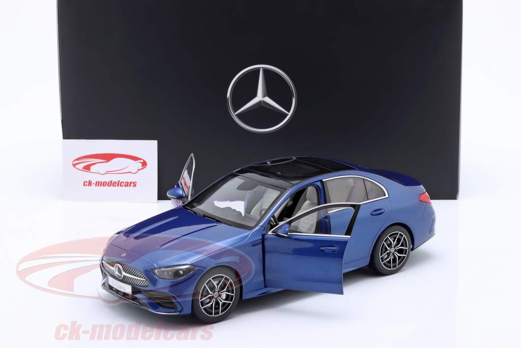 Modèle Réduit Mercedes-Benz Classe C 2021 - 1:43 - Bleu Spectral - Collection Officielle