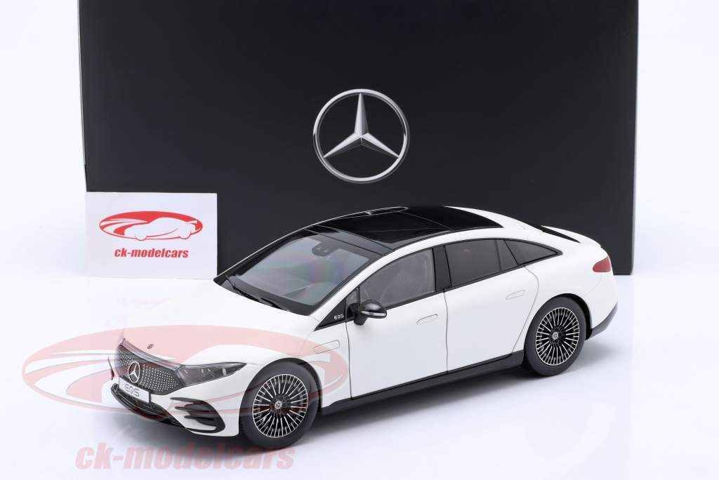 Mercedes-Benz EQS (V297) 建設年 2022 オパライトホワイト 1:18 NZG