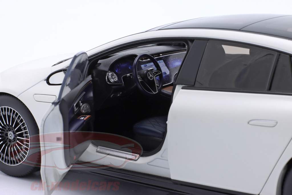 Mercedes-Benz EQS (V297) year 2022 opalite white 1:18 NZG